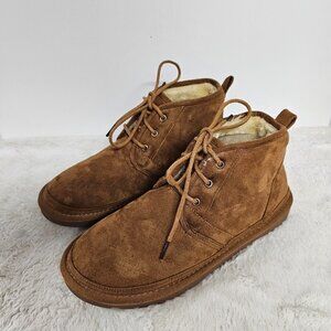 Air Underground Yulara Brown Faux Suede Faux Fur Lined Chukka Boots Size 10M
